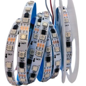 Silicone IP68 Waterproof RGB LED Neon Flex Strip 24V 60 Pixels WS2812 DMX
